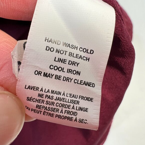 Ramy Brook Lindy Dress Strapless Mini Metallic Asymmetric Ruffle Burgundy 4 - Picture 13 of 13